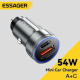 מטען רכב מהיר ואיכותי מטען מהיר כפול לרכב ESSAGER 54W
